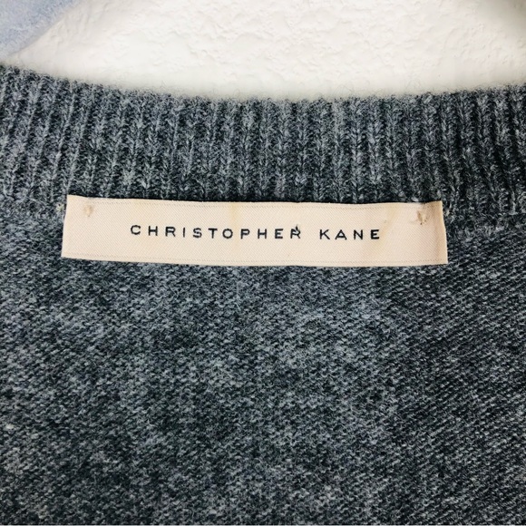 Christopher Kane Hotfix V 100% Swarovski Embellished Sweater Large EUC - Picture 3 of 10